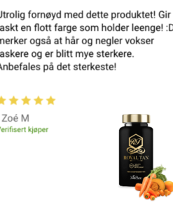 Royal tan betakaroten kundeomtale anmeldelse _1.