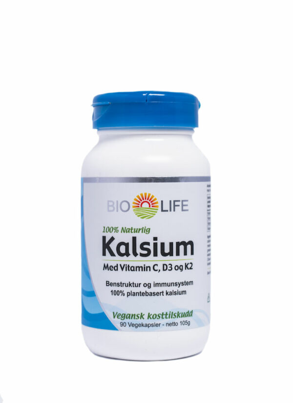 Bio-Life Kalsium med vitamin C, D3 og K2