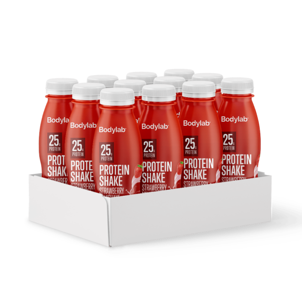 Bodylab Protein Shake (12 x 330 ml) - Strawberry Milkshake