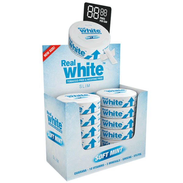 10 x Kickup Real White, Soft Mint SLIM, 24 portionspåsar