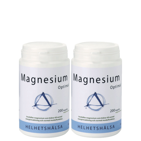 2 x Magnesium Optimal, 200 kapslar