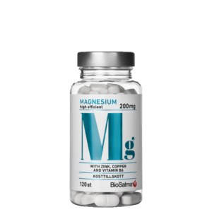 Magnesium 200mg Plus Sink Kobber B6 120 kapsler