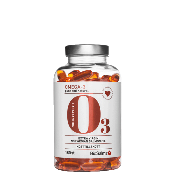 Omega-3 Salmon Oil 1000mg 180 kapsler