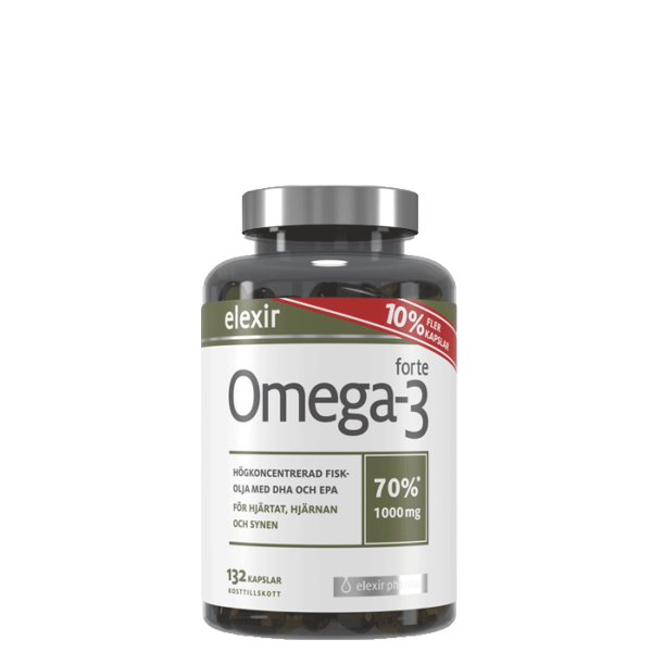 Omega-3 forte 1000 mg, 132 kapsler