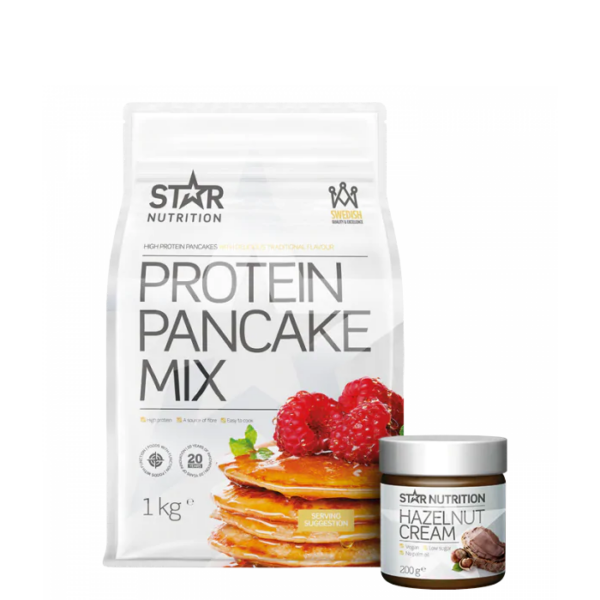 Protein Pancake mix, 1 kg + Protein Hazelnut Cream, 200 g