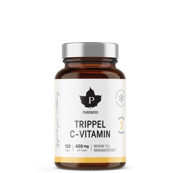 Trippel C-vitamin 120 kapsler