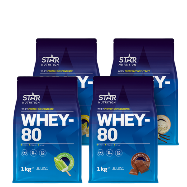 Whey-80 Mix&Match, 4x1kg