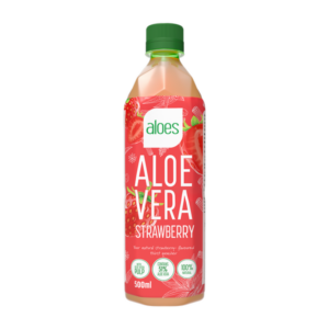 Aloes Aloe Vera, 500ml x 12 stk, Jordbær