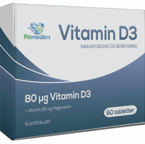 D-vitamin er viktig for alle aldre, fra barn til eldre, da det styrker bein, immunsystem, hjerte, muskler og humør. I tillegg er magnesium avgjørende for muskelfunksjon, hjerte-kar og nervebalansen. Sammen utgjør disse næringsstoffene en essensiell støtte for helhetlig helse. Vitamin D3 inneholder 80 μg, noe som gjør den til markedets sterkeste D3-vitamin.