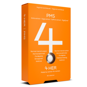 4HER PMS – lindrer og reduserer PMS-plager